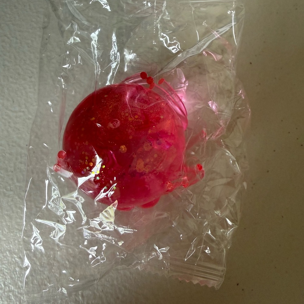 Pink Glitter Squeeze jellyfish
